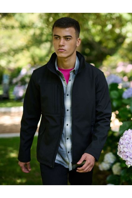 MEN'S OCTAGON II PRINTABLE 3 LAYER MEMBRANE SOFTSHELL Classic Red/Black (Vyberte barvu klasická červená / černá, Velikost L)