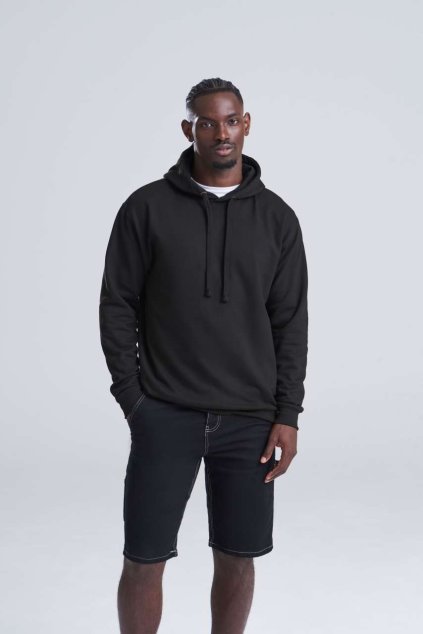 EPIC PRINT HOODIE Jet Black (Vyberte barvu tryskáčově černá, Velikost XS)