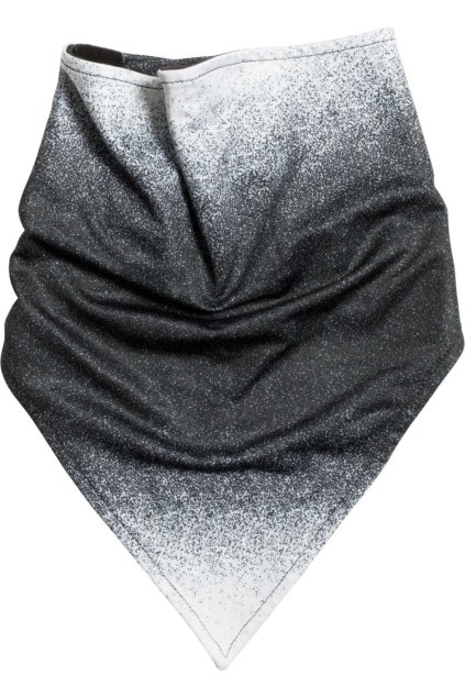 TRIANGULAR BANDANA WITH POLAR FLEECE LINING Black/White (Vyberte barvu černá / bílá, Velikost U)