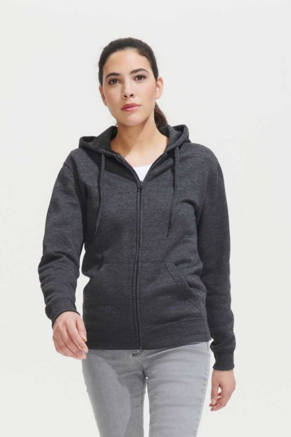SOL'S SEVEN WOMEN - JACKET WITH LINED HOOD Black (Vyberte barvu černá, Velikost XL)