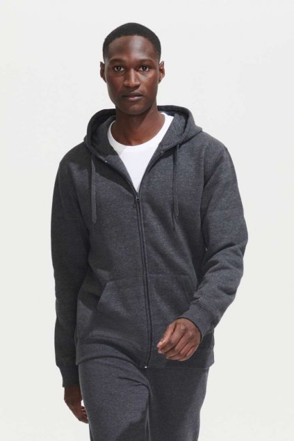 SOL'S SEVEN MEN - JACKET WITH LINED HOOD Black (Vyberte barvu černá, Velikost 2XL)