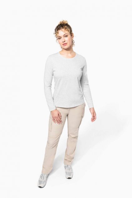 LADIES' LIGHTWEIGHT MULTIPOCKET TROUSERS Beige (Vyberte barvu béžová, Velikost 34)