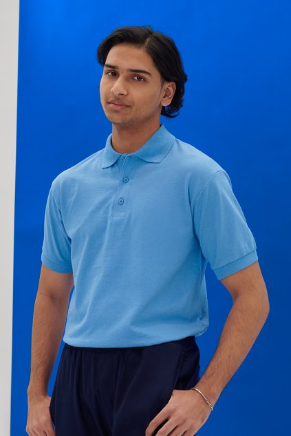 DRYBLEND® ADULT JERSEY POLO Navy (Vyberte barvu námořnická modrá, Velikost L)