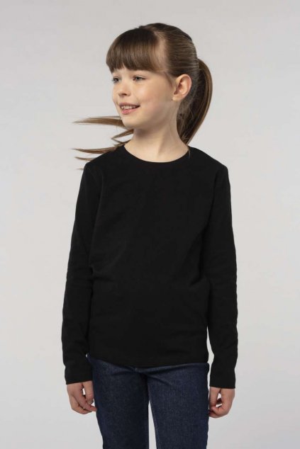 SOL'S <I>IMPERIAL</I> LSL KIDS' - LONG SLEEVE T-SHIRT Deep Black (Vyberte barvu hlubinná černá, Velikost 4A)