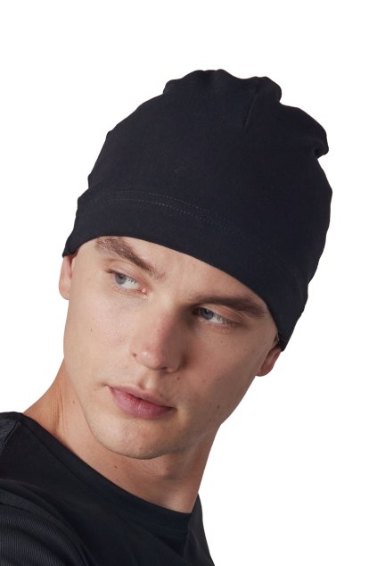 SPORTY FITTED BEANIE Black (Vyberte barvu černá, Velikost U)