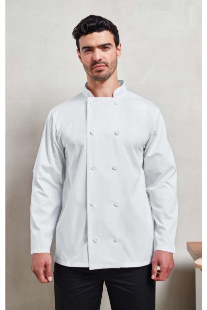 LONG SLEEVE CHEF’S JACKET Black (Vyberte barvu černá, Velikost XS)