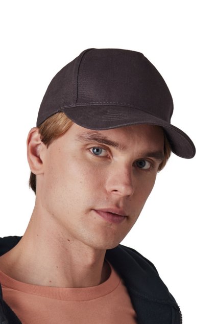 5 PANELS ORGANIC COTTON CAP Black (Vyberte barvu černá, Velikost U)