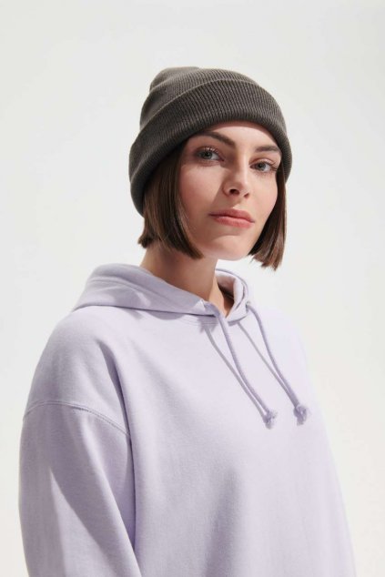 SOL'S PITTSBURGH - SOLID-COLOUR BEANIE WITH CUFFED DESIGN Black (Vyberte barvu černá, Velikost U)