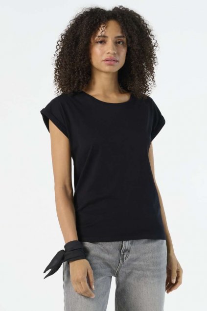 SOL'S MELBA - WOMEN’S ROUND NECK T-SHIRT Deep Black (Vyberte barvu hlubinná černá, Velikost S)