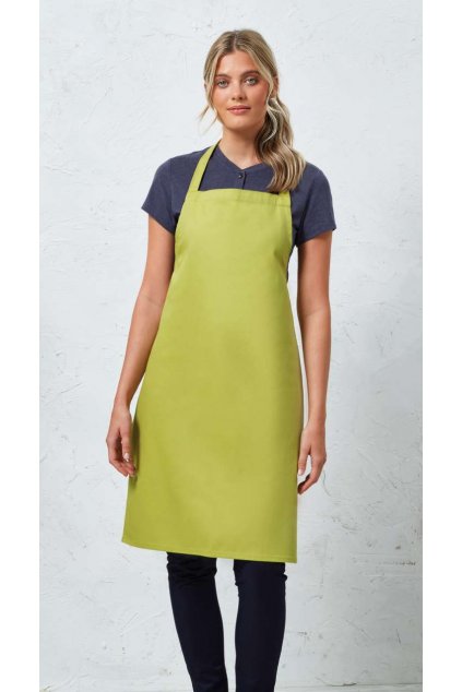 100% ORGANIC COTTON BIB APRON Black (Vyberte barvu černá, Velikost U)
