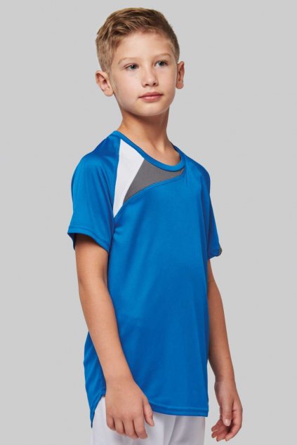 KIDS' SHORT-SLEEVED JERSEY Sporty Yellow/Black/Storm Grey (Vyberte barvu sportovní žlutá / černá / šedá bouře, Velikost 6/8)