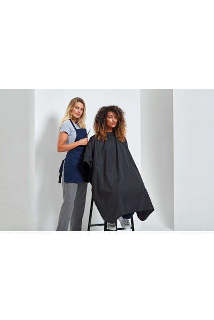 WATERPROOF SALON GOWN Black (Vyberte barvu černá, Velikost U)