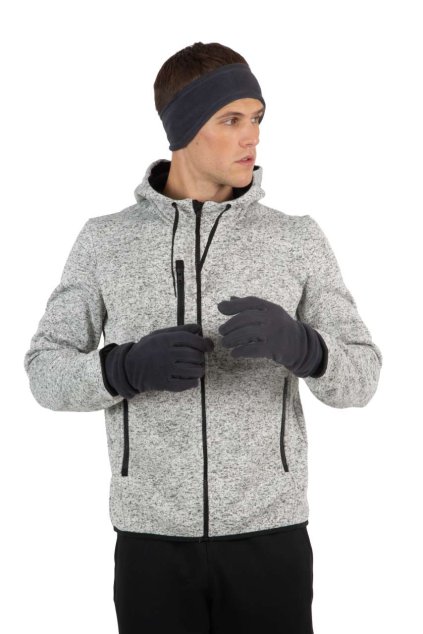 FLEECE HEADBAND Black (Vyberte barvu černá, Velikost 51)
