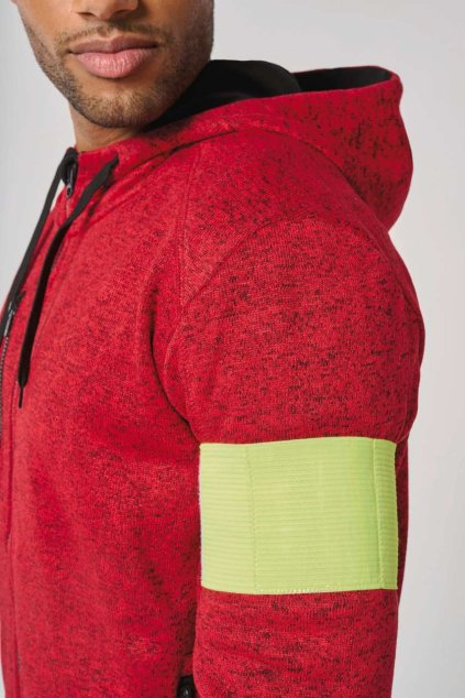 ELASTIC ARMBAND WITH LABEL HOLDER Fluorescent Yellow (Vyberte barvu fluorescenční žlutá, Velikost U)