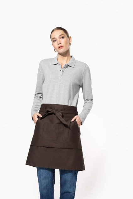 COTTON MID-LENGTH APRON Beige (Vyberte barvu béžová, Velikost U)