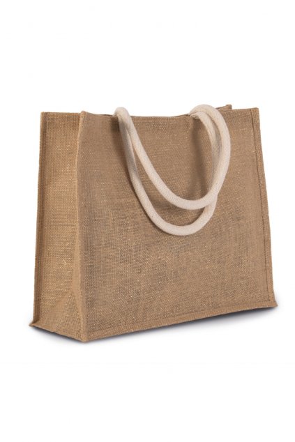 JUTE BEACH BAG Cappuccino (Vyberte barvu cappuccinová hnědá, Velikost U)