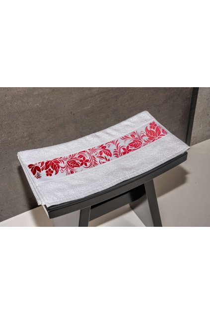 OLIMA TOWEL WITH SUBLIMATION BORDURE White (Vyberte barvu bílá, Velikost 50X100)