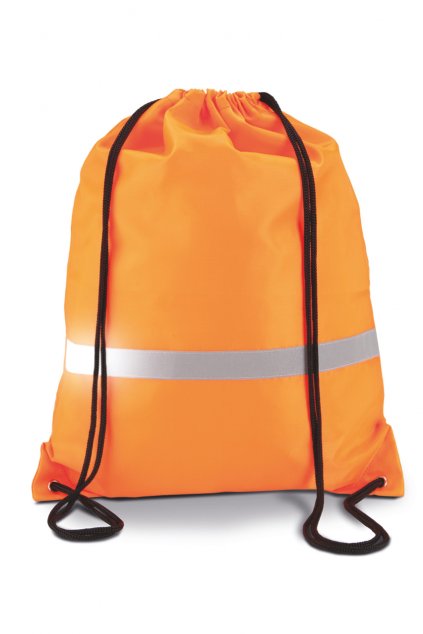 DRAWSTRING BACKPACK Fluorescent Orange (Vyberte barvu fluorescenční oranžová, Velikost U)