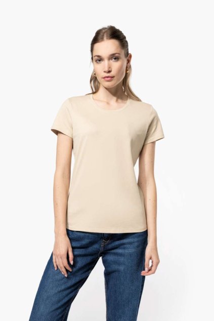 LADIES' SHORT SLEEVE CREW NECK T-SHIRT White (Vyberte barvu bílá, Velikost S)