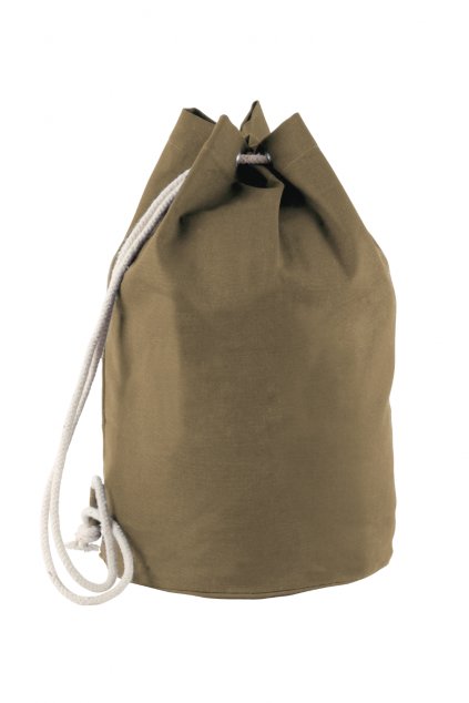 COTTON SAILOR-STYLE BAG WITH DRAWSTRING Black (Vyberte barvu černá, Velikost U)