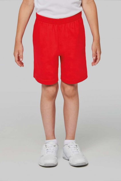 KIDS' JERSEY SPORTS SHORTS Black (Vyberte barvu černá, Velikost 8/10)