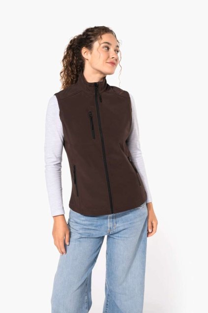 LADIES' SOFTSHELL BODYWARMER Black (Vyberte barvu černá, Velikost 2XL)