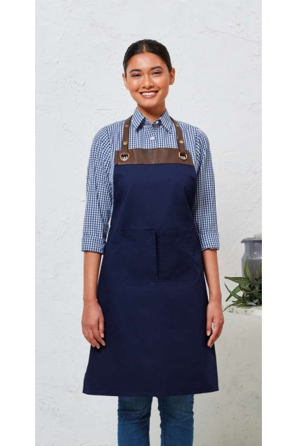 'ESPRESSO' BIB APRON Black/Black (Vyberte barvu černá / černá, Velikost U)