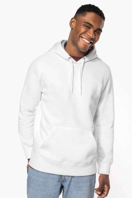 HOODED SWEATSHIRT White (Vyberte barvu bílá, Velikost XS)