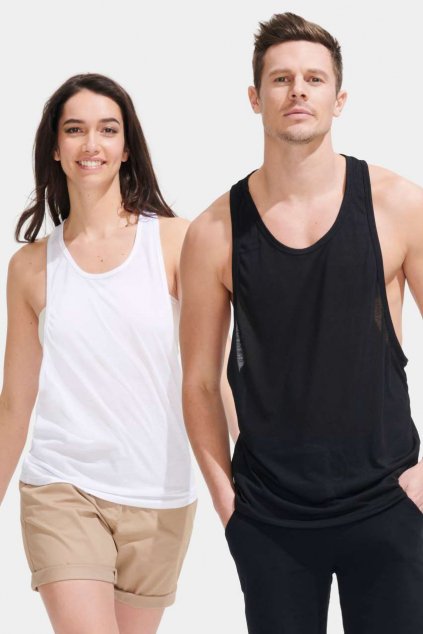 SOL'S JAMAICA - UNISEX TANK TOP Black (Vyberte barvu černá, Velikost XS)