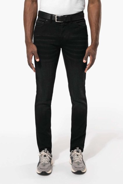 BASIC JEANS Black Rinse (Vyberte barvu černá onošená, Velikost 38)
