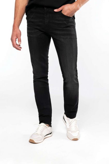 BASIC JEANS Black Rinse (Vyberte barvu černá onošená, Velikost 38)
