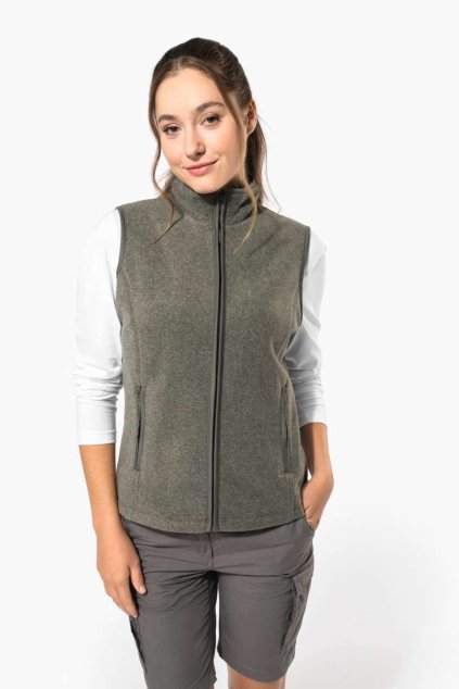 MELODIE - LADIES' MICROFLEECE GILET Black (Vyberte barvu černá, Velikost 2XL)