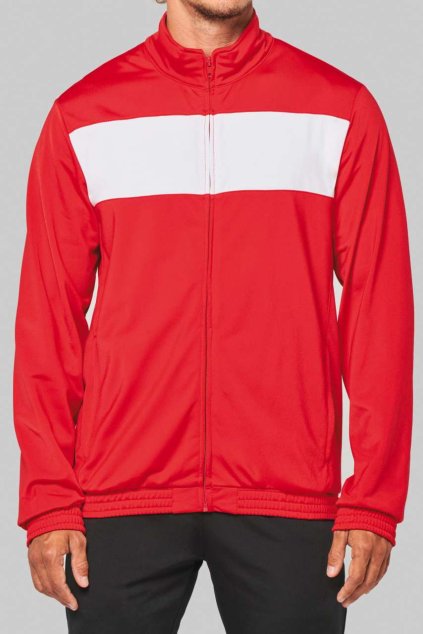 ADULT TRACKSUIT TOP Black/White (Vyberte barvu černá / bílá, Velikost L)