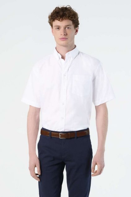 SOL'S BRISBANE - SHORT SLEEVE OXFORD MEN'S SHIRT Sky Blue (Vyberte barvu modrá obloha, Velikost 2XL)