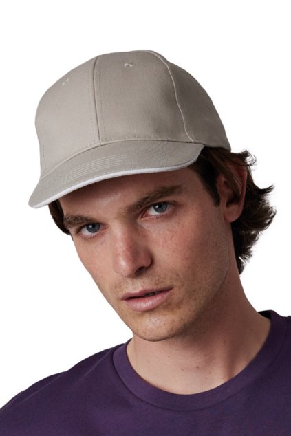 SANDWICH PEAK CAP - 6 PANELS Black/Red (Vyberte barvu černá / červená, Velikost U)
