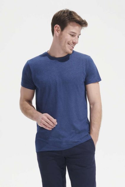 SOL'S REGENT FIT - MEN’S ROUND NECK CLOSE FITTING T-SHIRT Deep Black (Vyberte barvu hlubinná černá, Velikost XS)