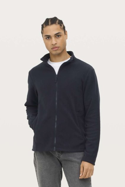 SOL'S NORMAN MEN - PLAIN FLEECE JACKET Black (Vyberte barvu černá, Velikost S)