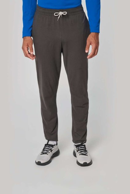 UNISEX LIGHTWEIGHT COTTON TRACKSUIT BOTTOMS Black (Vyberte barvu černá, Velikost S)