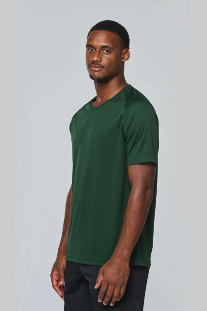 MEN'S SHORT-SLEEVED SPORTS T-SHIRT White (Vyberte barvu bílá, Velikost XS)
