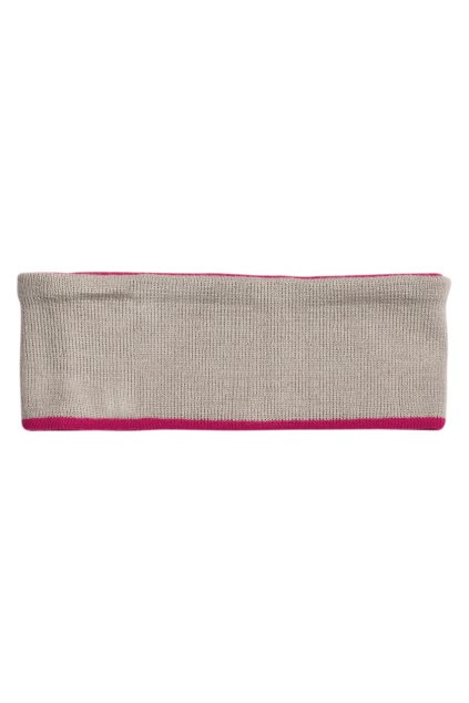 REVERSIBLE KNITTED HEADBAND Black/White (Vyberte barvu černá / bílá, Velikost U)