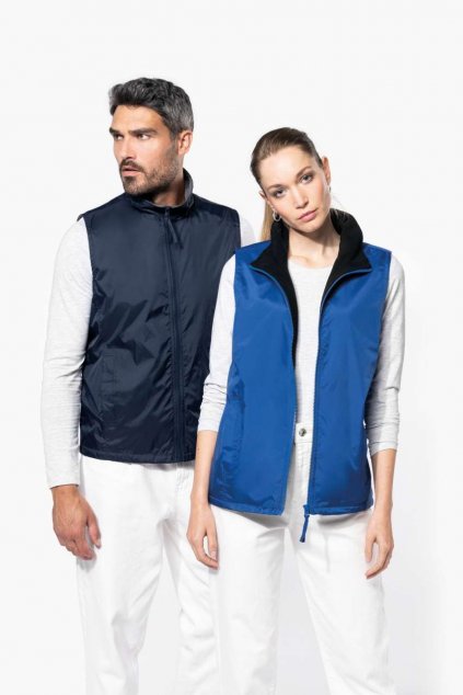 RECORD - FLEECE LINED BODYWARMER Black/Grey (Vyberte barvu černá / šedá, Velikost 2XL)