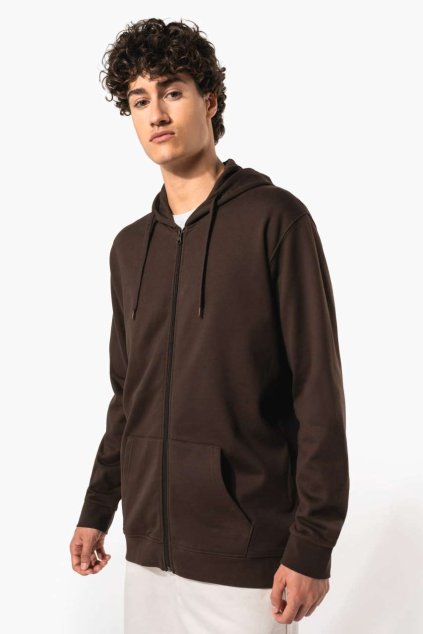 FULL ZIP HOODED SWEATSHIRT Black (Vyberte barvu černá, Velikost M)
