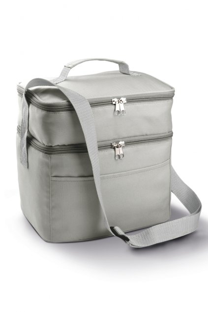 DOUBLE COMPARTMENT COOLER BAG Light Grey (Vyberte barvu světle šedá, Velikost U)