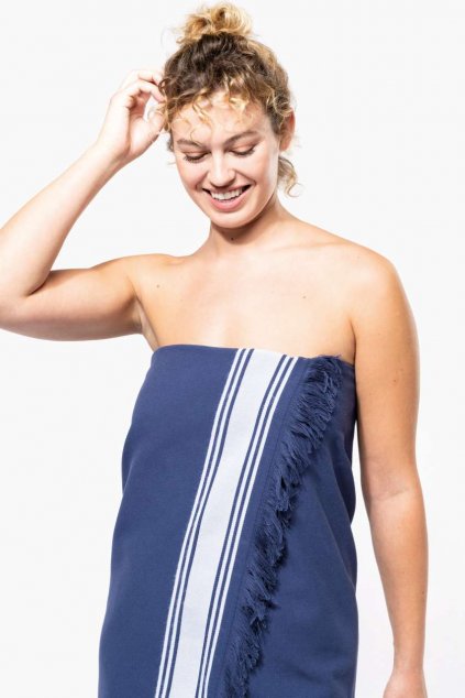 FOUTA TOWEL Navy/White (Vyberte barvu námořnická modrá / bílá, Velikost U)