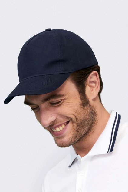 SOL'S LONG BEACH - 5 PANEL CAP White (Vyberte barvu bílá, Velikost U)