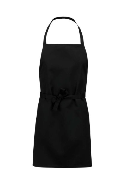 LIGHTWEIGHT POLYCOTTON APRON Black (Vyberte barvu černá, Velikost U)
