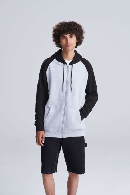 BASEBALL ZOODIE Charcoal Grey/Jet Black (Vyberte barvu dřevěné uhlí šedé / tryskáčově černá, Velikost S)