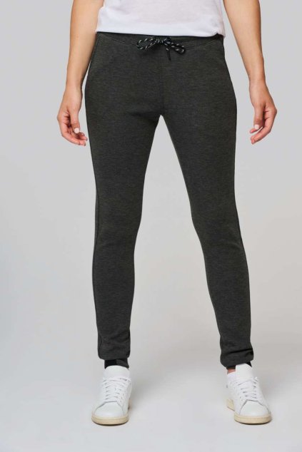 LADIES’ TROUSERS Deep Grey Heather (Vyberte barvu hlubinná šedá žíhaná, Velikost S)