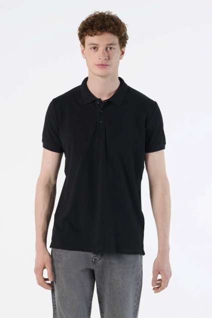 SOL'S PHOENIX MEN - COTTON-ELASTANE POLO SHIRT Black (Vyberte barvu černá, Velikost S)