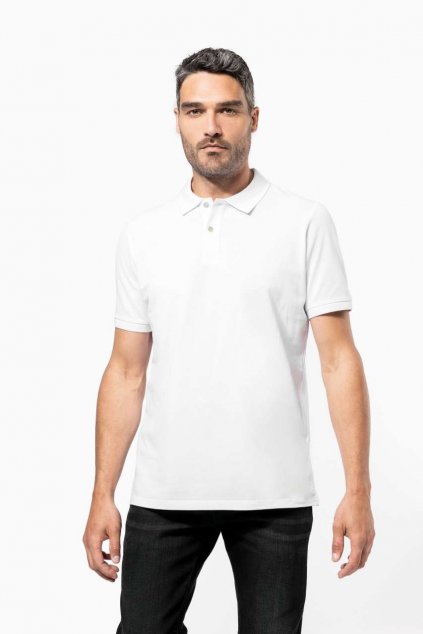 MEN'S SUPIMA® SHORT SLEEVE POLO SHIRT Black (Vyberte barvu černá, Velikost S)